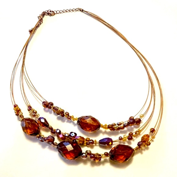 4 for $20 Sale Boho Gold.Multi-Layer Beaded Necklace - Picture 4 of 6